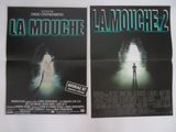 deux affiches de cinéma représentant un homme debout devant une porte