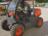 a picture of a forklift truck parked in a parking lot