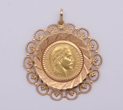 l'image d'une pièce d'or sur laquelle figure le visage d'une femme