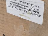 a box with a label on it sitting on a table