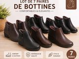 lot de 7 pairs de bottines confortables et elegantes