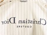christian dior couture jacket with pinstripe