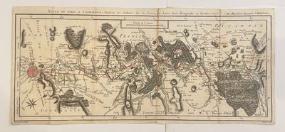 an old map of the world with a lot of people on it
