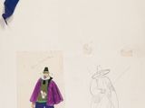 an image of a drawing of a man in a purple coat and hat