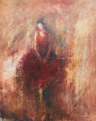 Lot de six huiles sur toile. Dimensions de la plus grande : …