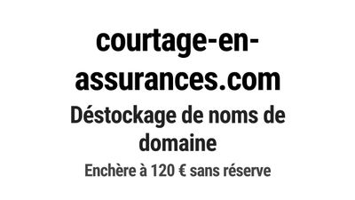 Nom de domaine courtage-en-assurances.