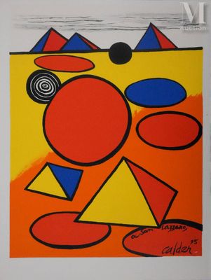 Lithographie Hommage à San Lazzaro d'Alexander Calder - Photo 1