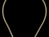 un collier en or sur fond noir
