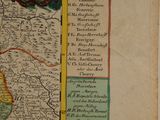 an old map of the country of sweden with a map of the country