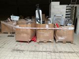 many boxes of stuff sitting on the floor in the garage