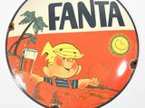 a sign that says beba fanta on the side of a truck