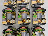 Six tortues mutantes adolescentes se trouvent dans l'emballage d'un colis