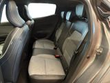 the back seats of a car in a car showroom
