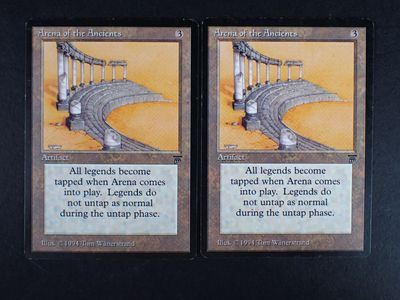 two cards that have a picture of a bridge on them