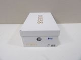 a white box with a logo on it sitting on a table