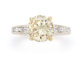 une bague en diamant à une seule pierre, par van cleef