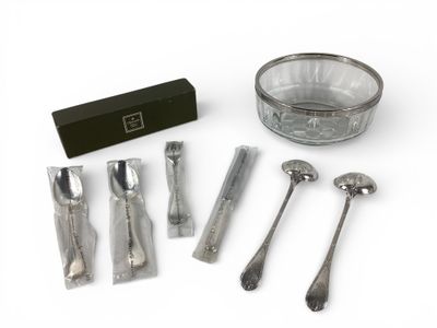 ART DE LA TABLE CHRISTOFLE Couvert de service à salade en mé… - Photo 1