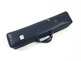 a black case that has a white label on it