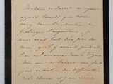 une lettre manuscrite du président des états-unis