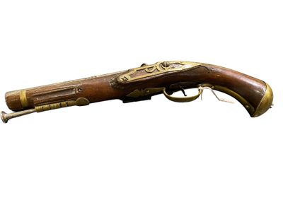 Pistolet italien à silex, d'officier