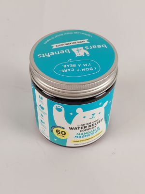 an image of a jar of water based pet grooming product