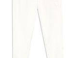 une photo d'un pantalon de survêtement blanc sur fond blanc
