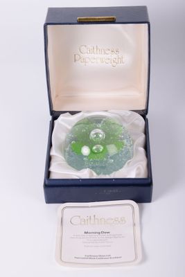 CAITHNESS Scotland Boule presse-papier en verre bullé, modèl…