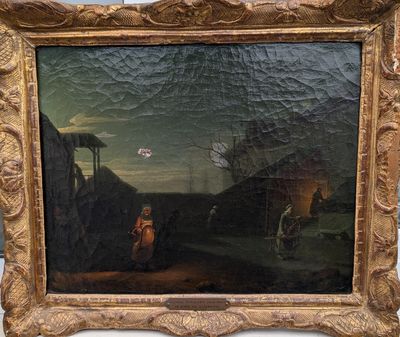 Ecole Hollandaise de la fin du XVIIIème siècle - La ferme au…