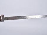 a knife that is being held up by someone