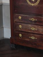 SECRETAIRE DROIT en acajou et placage d'acajou ouvrant en fa… (photo 5)