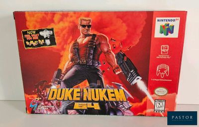 the box for the game duke nukem is on the table