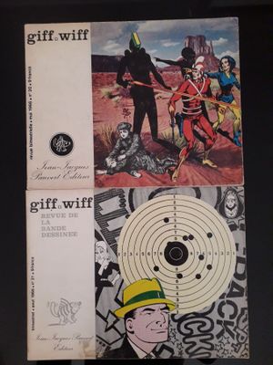 la couverture d'une bande dessinée sur laquelle figurent un homme au chapeau jaune et un homme au chapeau vert