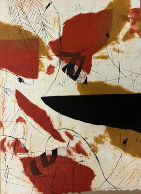 une photo d'une œuvre d'art accrochée au mur