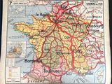 a map of france with the major cities on it