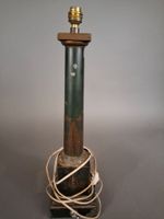 Pied de lampe métallique laqué à décor de feuillages stylisé… (photo 4)