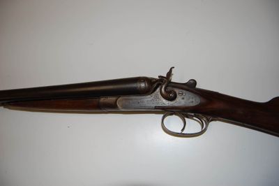 Fusil de chasse à percussion centrale, chiens extérieurs, de… - Photo 1