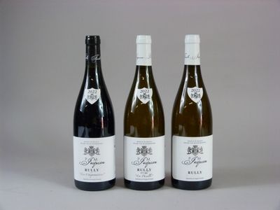 trois bouteilles de vin posées l'une à côté de l'autre sur une table