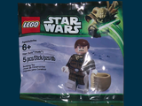 a bag of lego star wars items sitting on a table