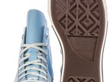 converse all star high top sneakers in blue with white soles