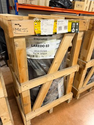 two pallets of wood that are stacked on top of each other
