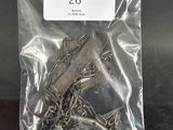 a bag with a bunch of metal items inside of it