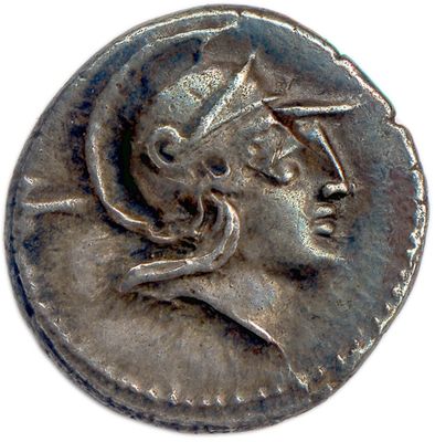 l'image d'une pièce de monnaie sur laquelle figure le portrait d'une femme