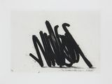 an image of a black and white drawing of the word nom