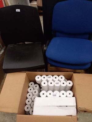 Lot de 2 Chaises de Bureau Réunion Bleu/Noir Empilables 4 Pi…