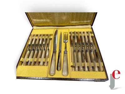 une boîte contenant un ensemble de couteaux et des couteaux