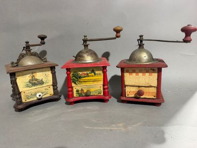 three different types of coffee grinds on a table
