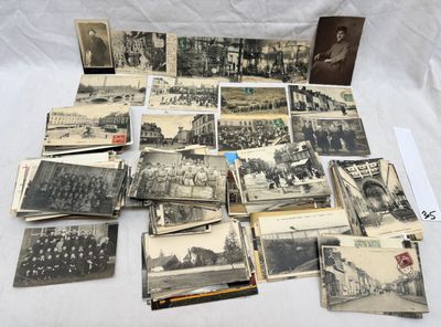 un assortiment de vieilles photographies en noir et blanc représentant des hommes et des femmes