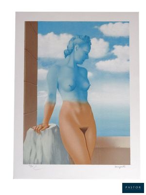 une image représentant un tableau d'une femme nue assise sur un rebord