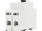 a close up of a white electrical device on a white background