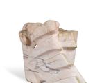 marble bookends in the shape of a shoe on a white background